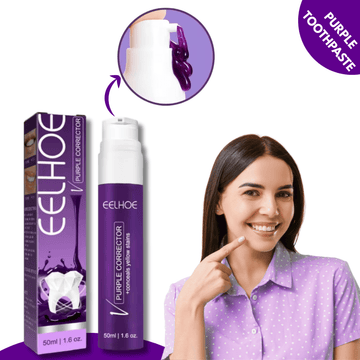 Purple Whitening Toothpaste Deep Cleaning Stain Removal Fresh Breath