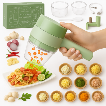 5 in 1 Wireless Rechargeable Electric Food Chopper Processor