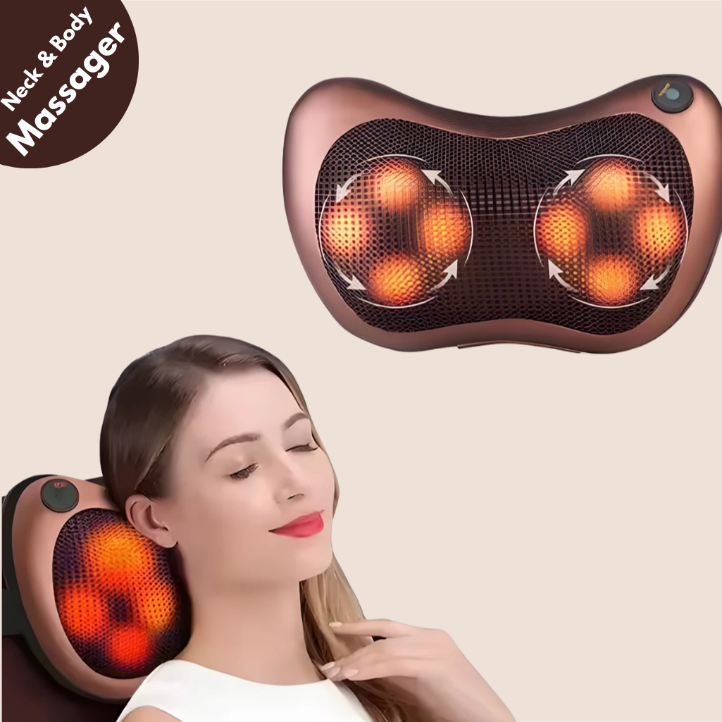 Electric Neck and Back Massage Pillow for Pain Relief