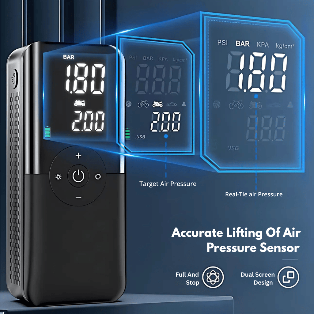 Rechargeable Digital Air Pump Portable Car Tire Inflator