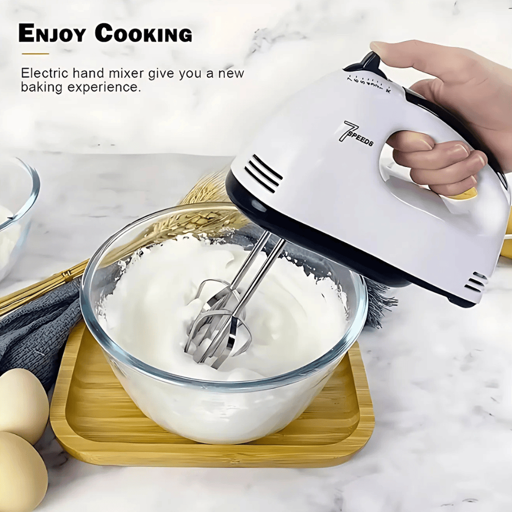 Super Hand Mixer Electric Egg Beater 7 Speed