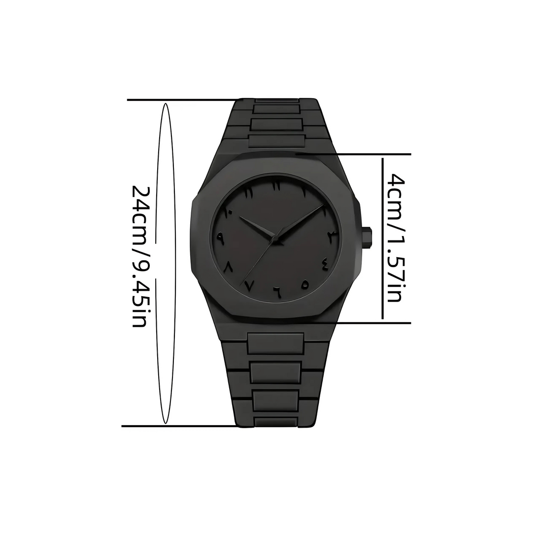 Arabic Aura Waterproof Quartz Sports Watch for Men