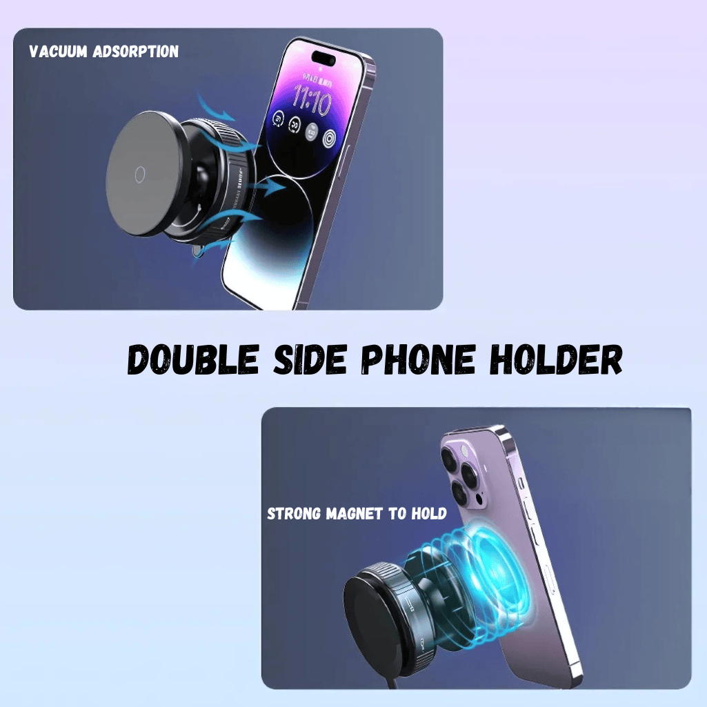 Mega Safe Magnetic Car Phone Holder 360° Suction Mount