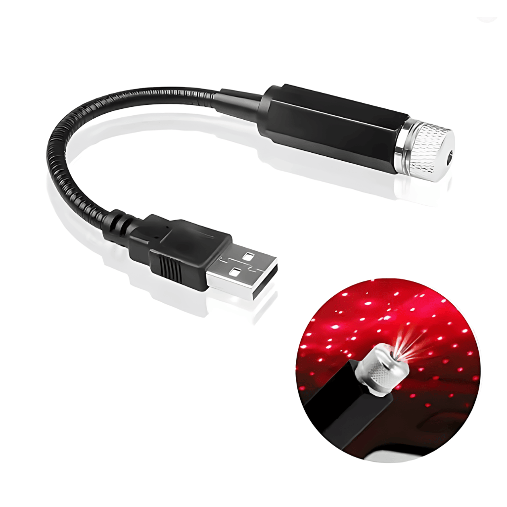 USB LED Car Roof Star Night Light Projector