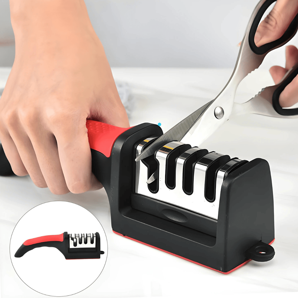4 Stage Kitchen Knife Sharpener Handheld Multi Functional Tool