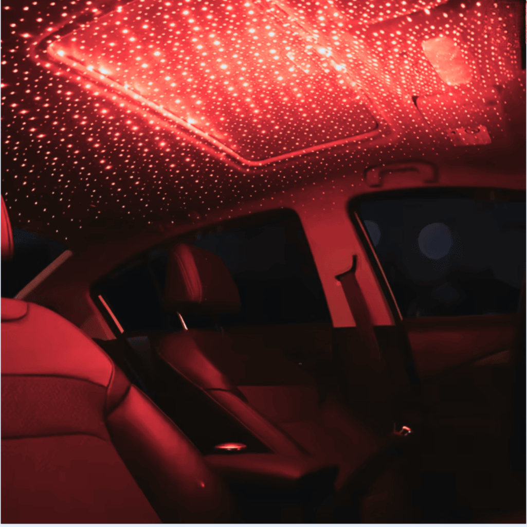 USB LED Car Roof Star Night Light Projector