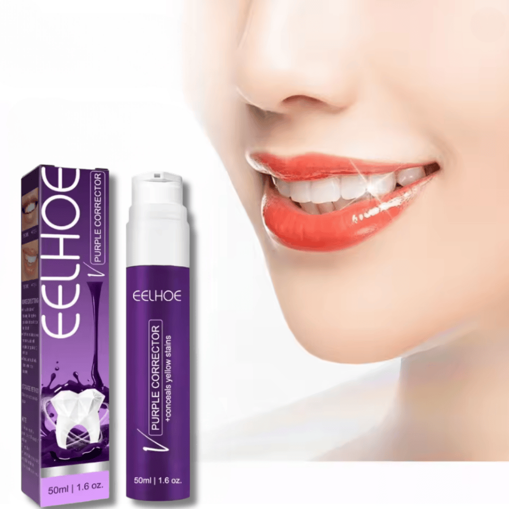 Purple Whitening Toothpaste Deep Cleaning Stain Removal Fresh Breath