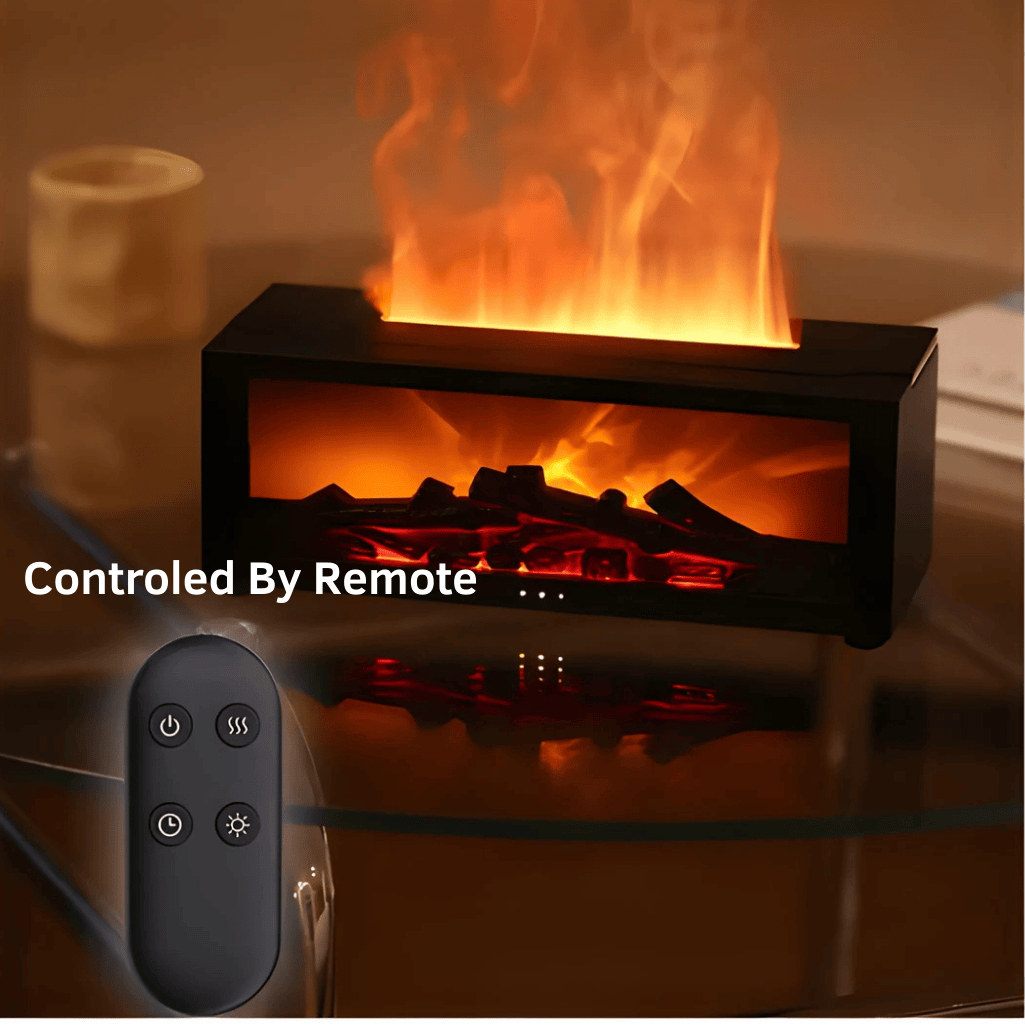 3D Flame Aromatherapy Diffuser Essential Oil Humidifier