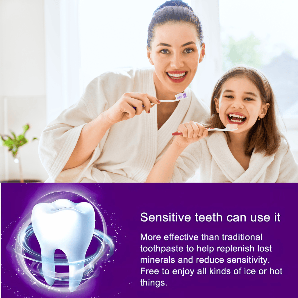 Purple Whitening Toothpaste Deep Cleaning Stain Removal Fresh Breath