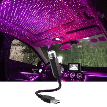 USB LED Car Roof Star Night Light Projector