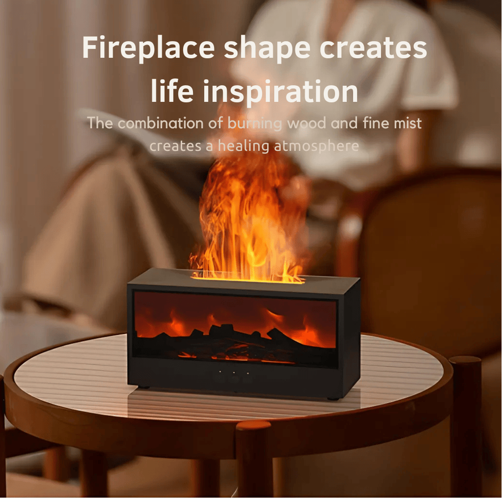 3D Flame Aromatherapy Diffuser Essential Oil Humidifier