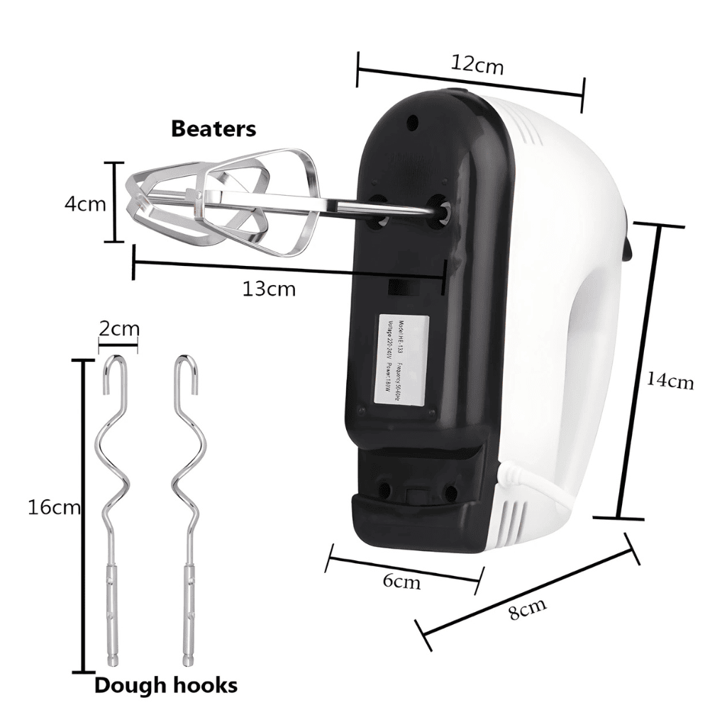 Super Hand Mixer Electric Egg Beater 7 Speed