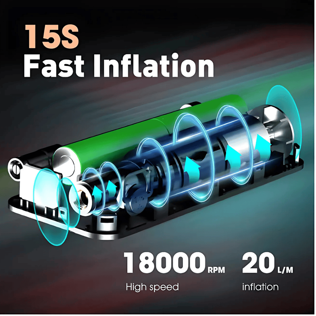 Rechargeable Digital Air Pump Portable Car Tire Inflator